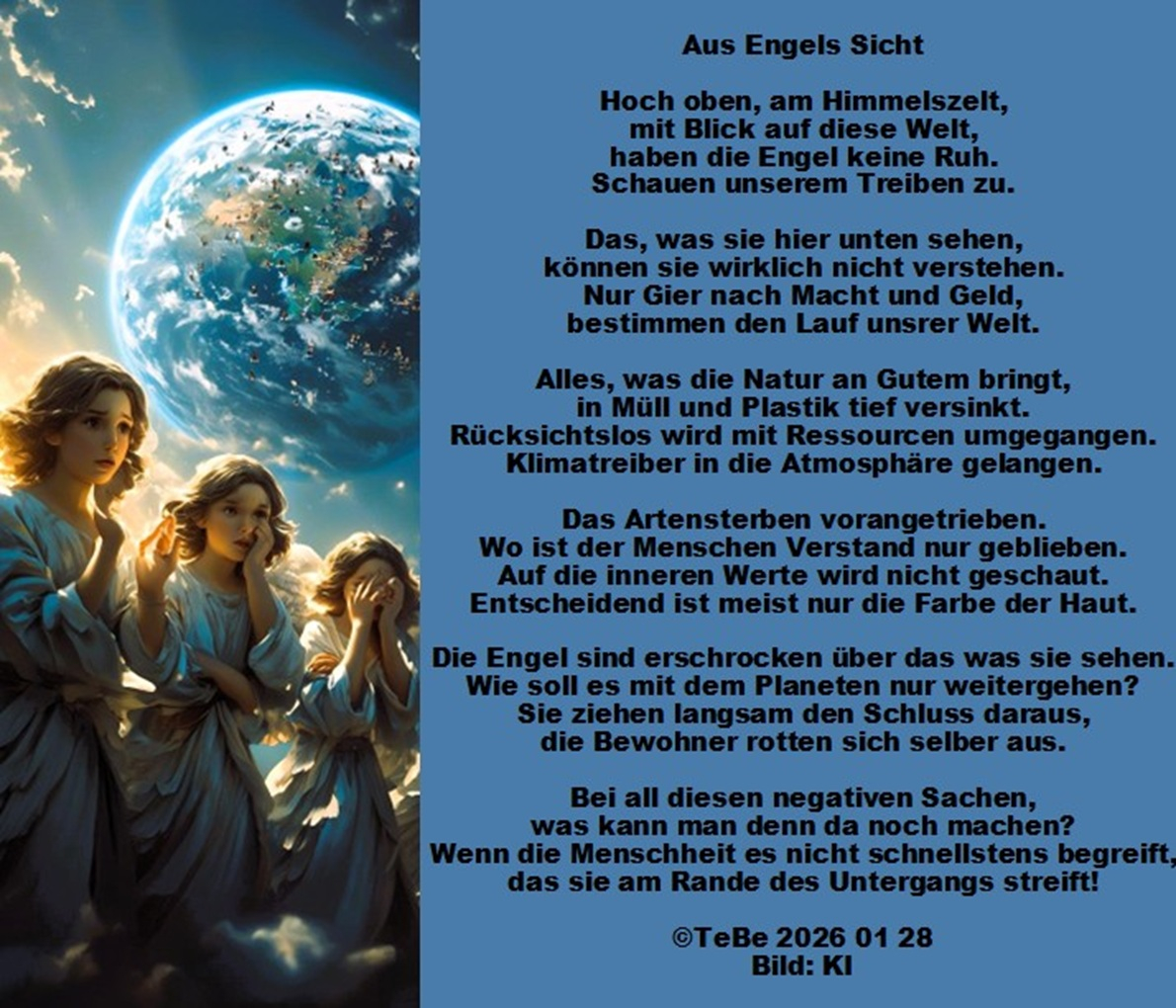 Bildgedicht: Aus Engels Sicht