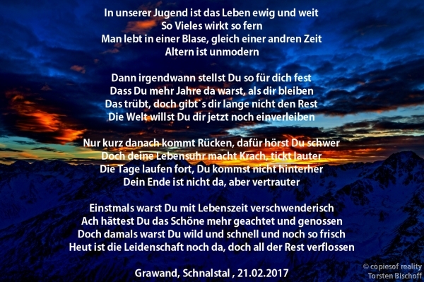 Bildgedicht: Lebenszeit