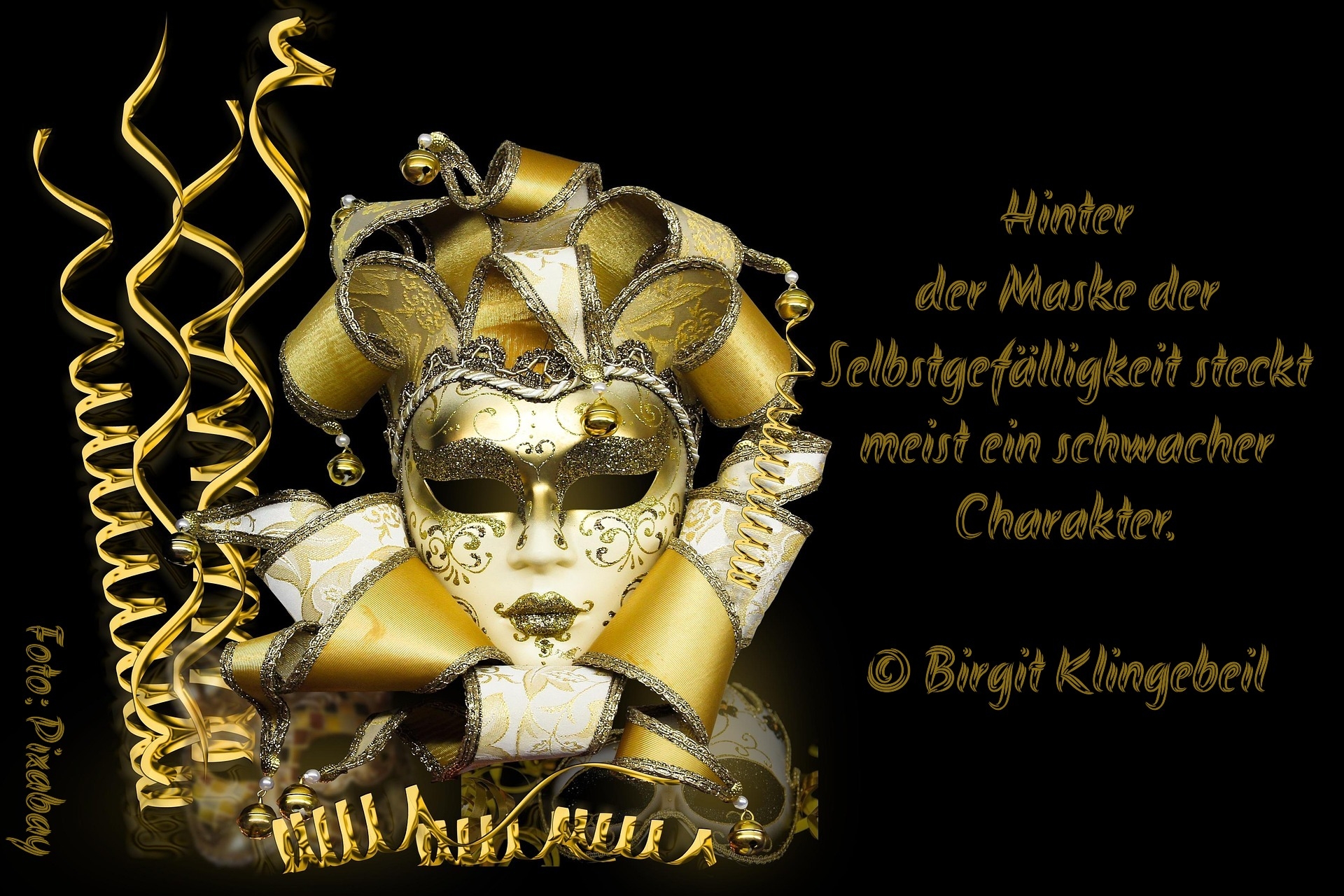 Bildgedicht: Selbstgefälligkeit