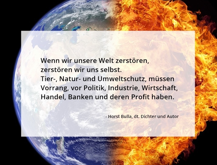 Bildgedicht: Wenn wir unsere Welt zerstören, zerstören wir uns selbst. (2)