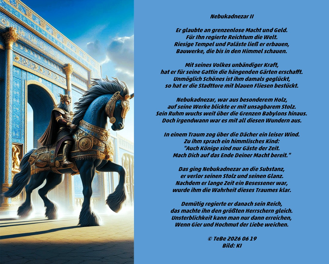 Bildgedicht: Nebukadnezar II