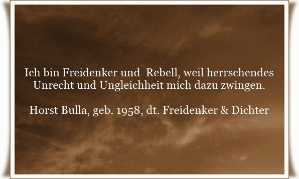 Bildgedicht: Ich bin Freidenker und Rebell