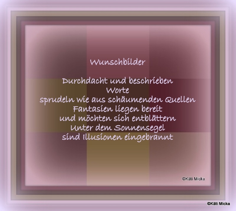 Bildgedicht: Wunschbilder