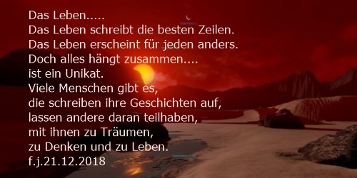 Bildgedicht: Das Leben.....