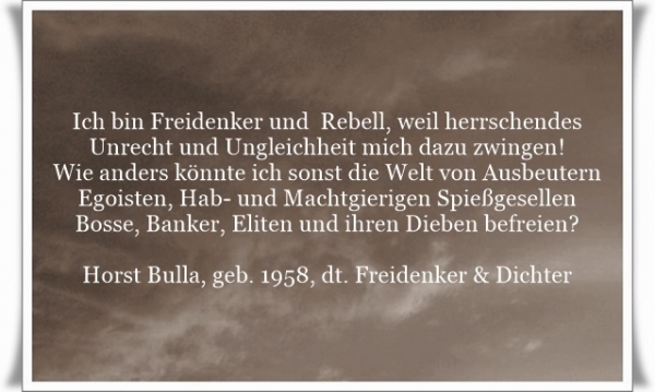 Bildgedicht: Ich bin Freidenker und Rebell (2)