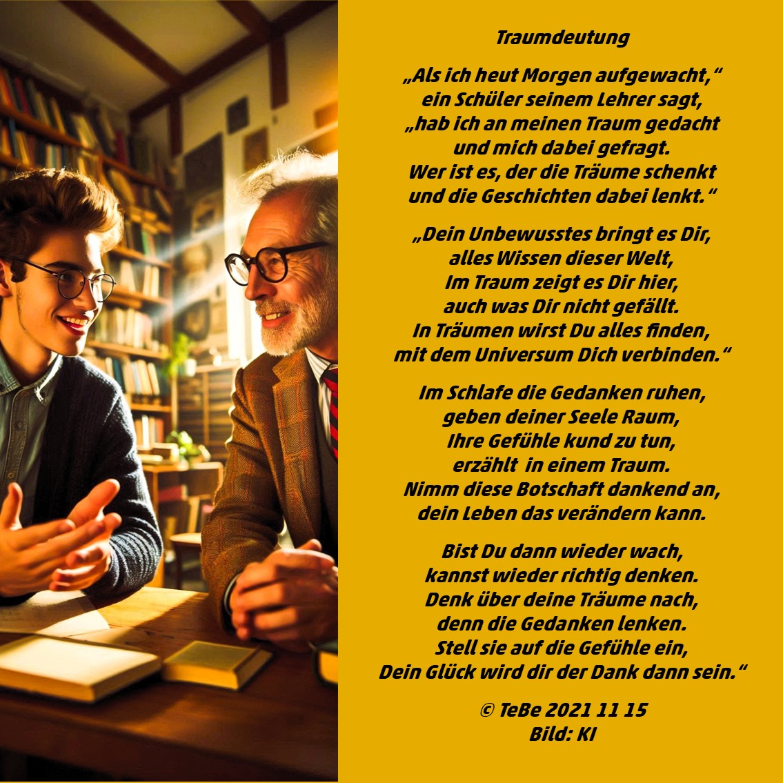 Bildgedicht: Traumdeutung