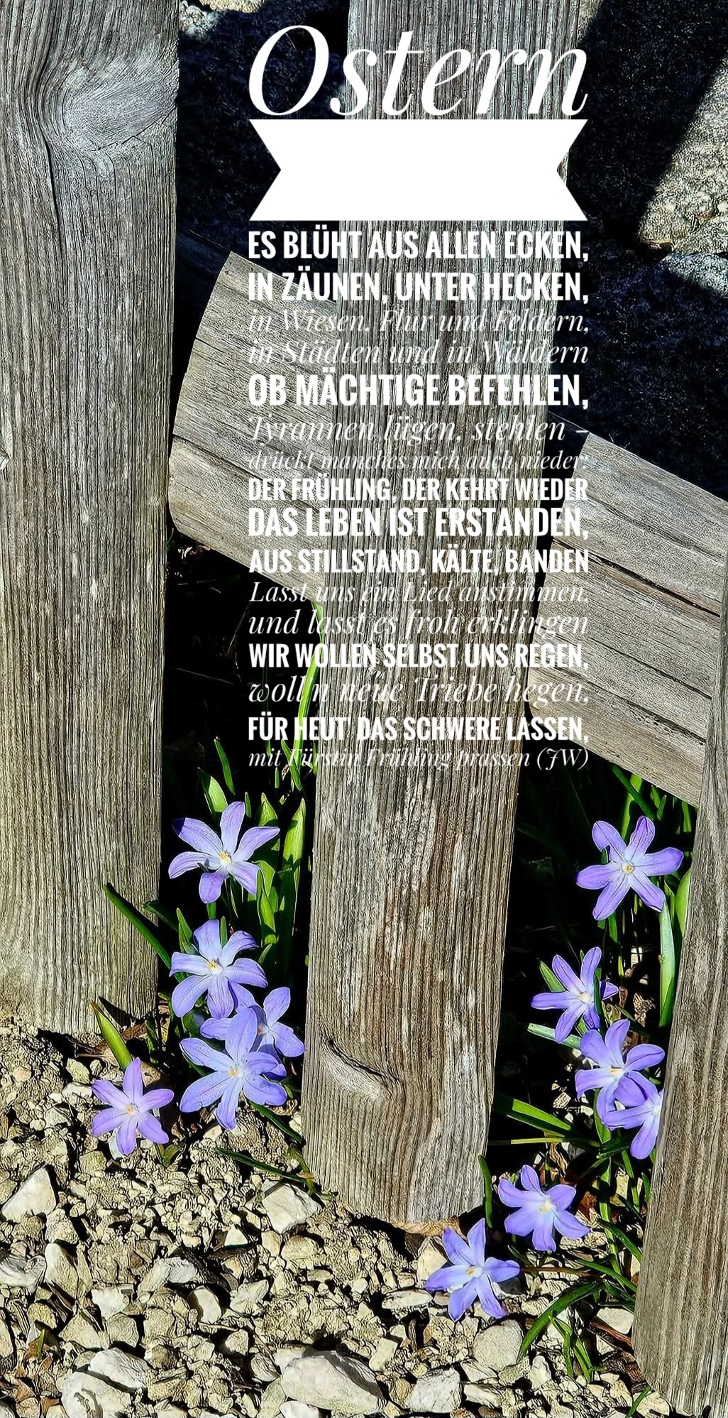 Bildgedicht: OSTERN