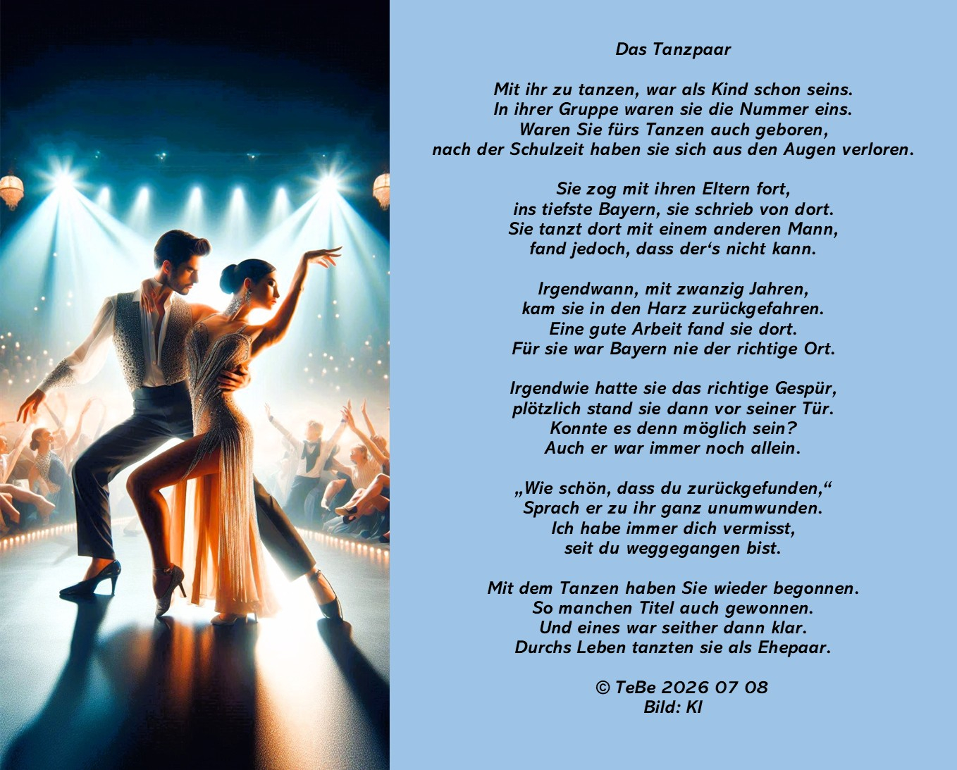 Bildgedicht: Das Tanzpaar