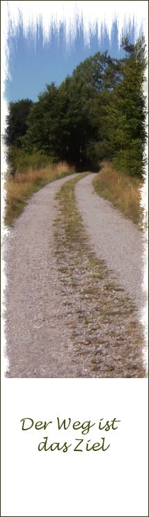 Bildgedicht: Lesezeichen der Weg