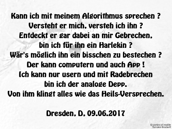 Bildgedicht: Der Algorithmus