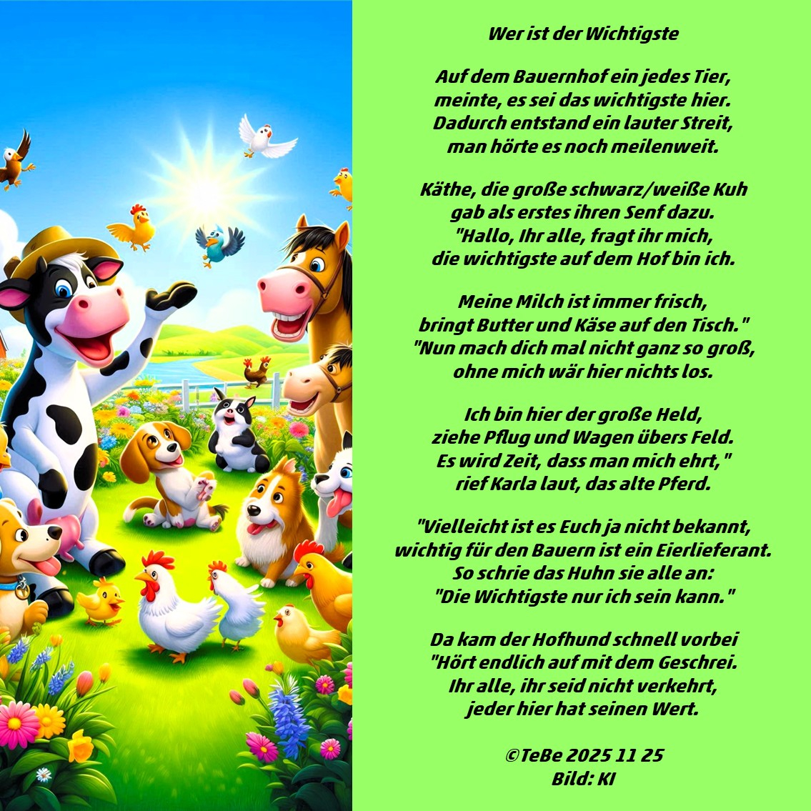 Bildgedicht: Wer ist wichtig