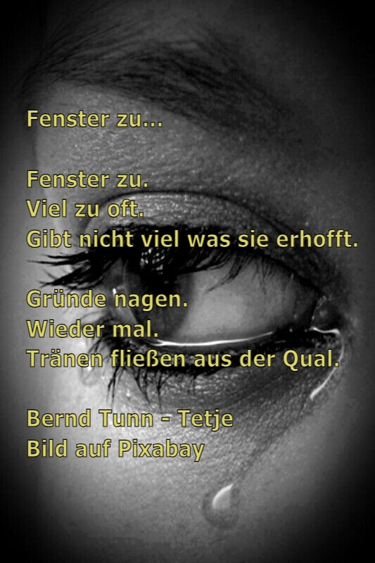 Bildgedicht: Fenster zu...