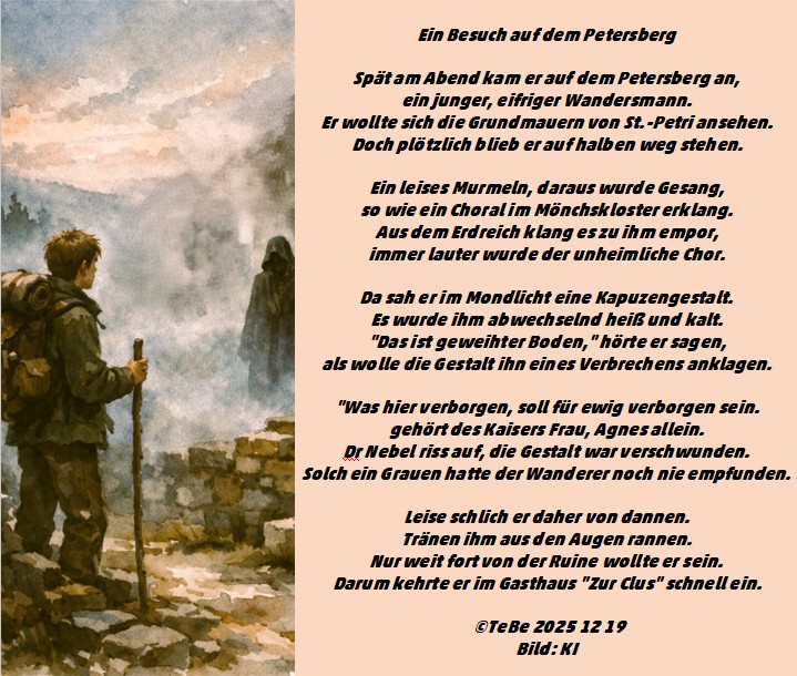 Bildgedicht: Ein Besuch auf dem Petersberg