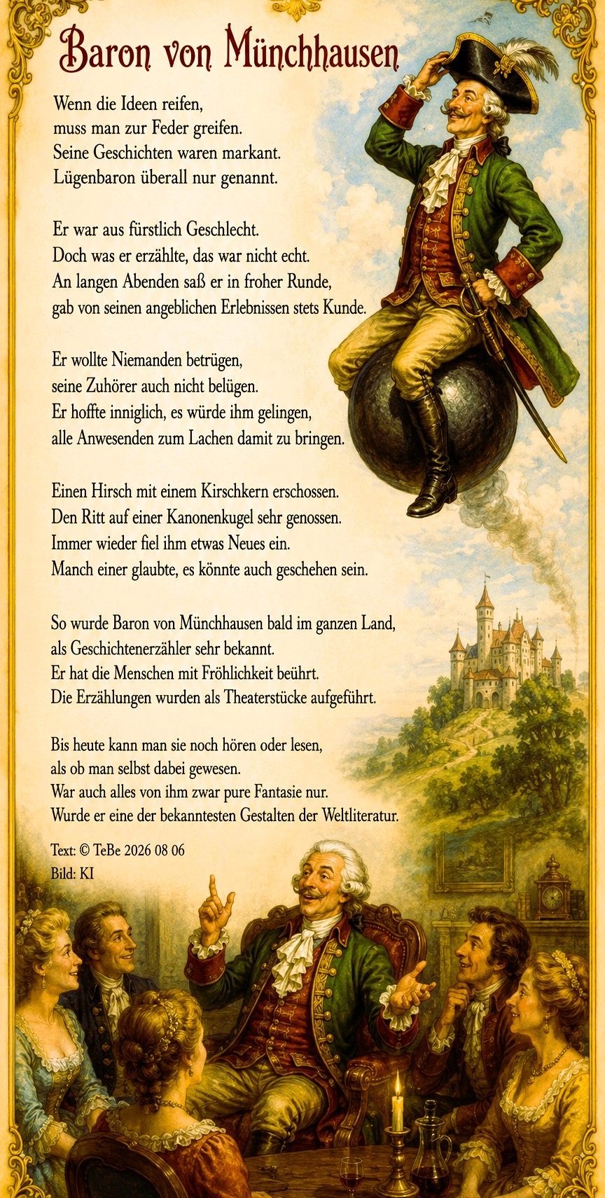 Bildgedicht: Baron von M&uuml;nchhausen