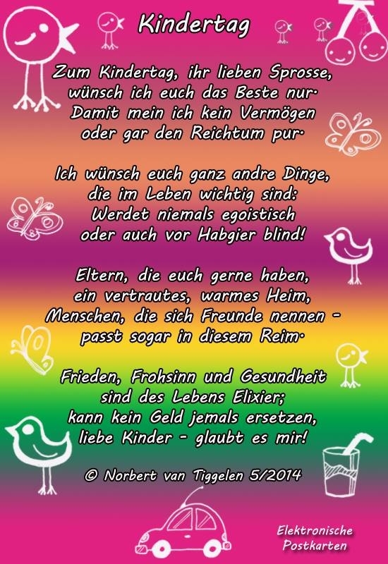 Bildgedicht: Kindertag