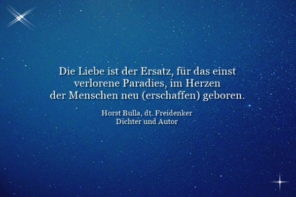 Bildgedicht: Die Liebe ist der Ersatz