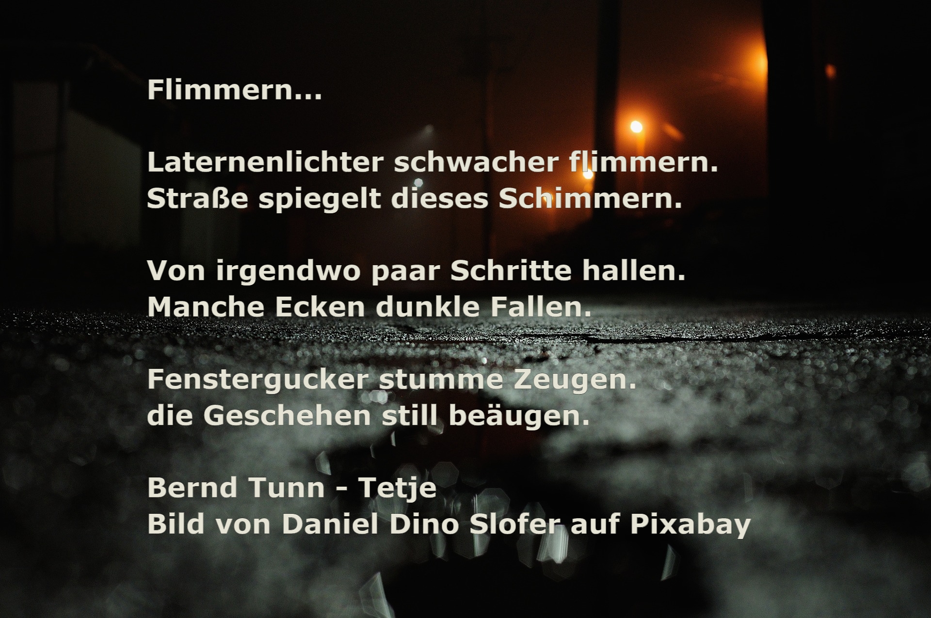 Bildgedicht: Flimmern...