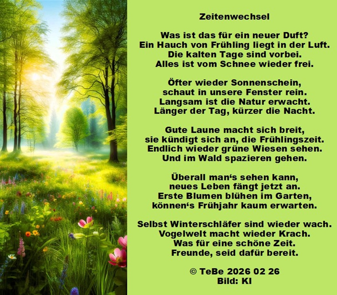 Bildgedicht: Zeitenwechsel