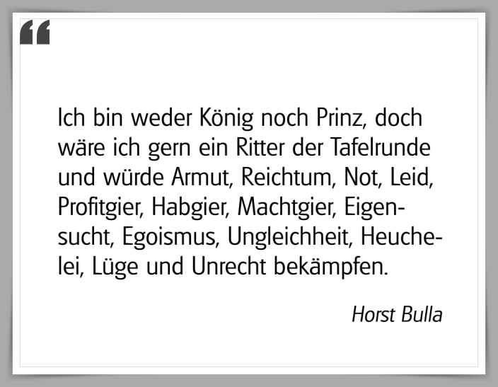 Bildgedicht: "Ich bin weder König noch Prinz"