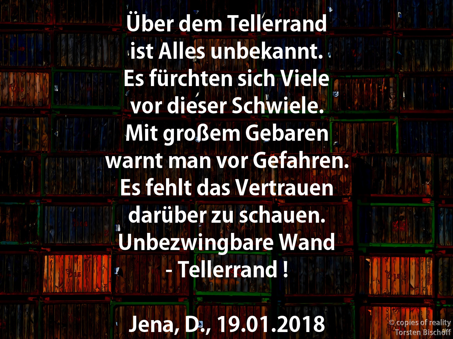 Bildgedicht: Tellerrand