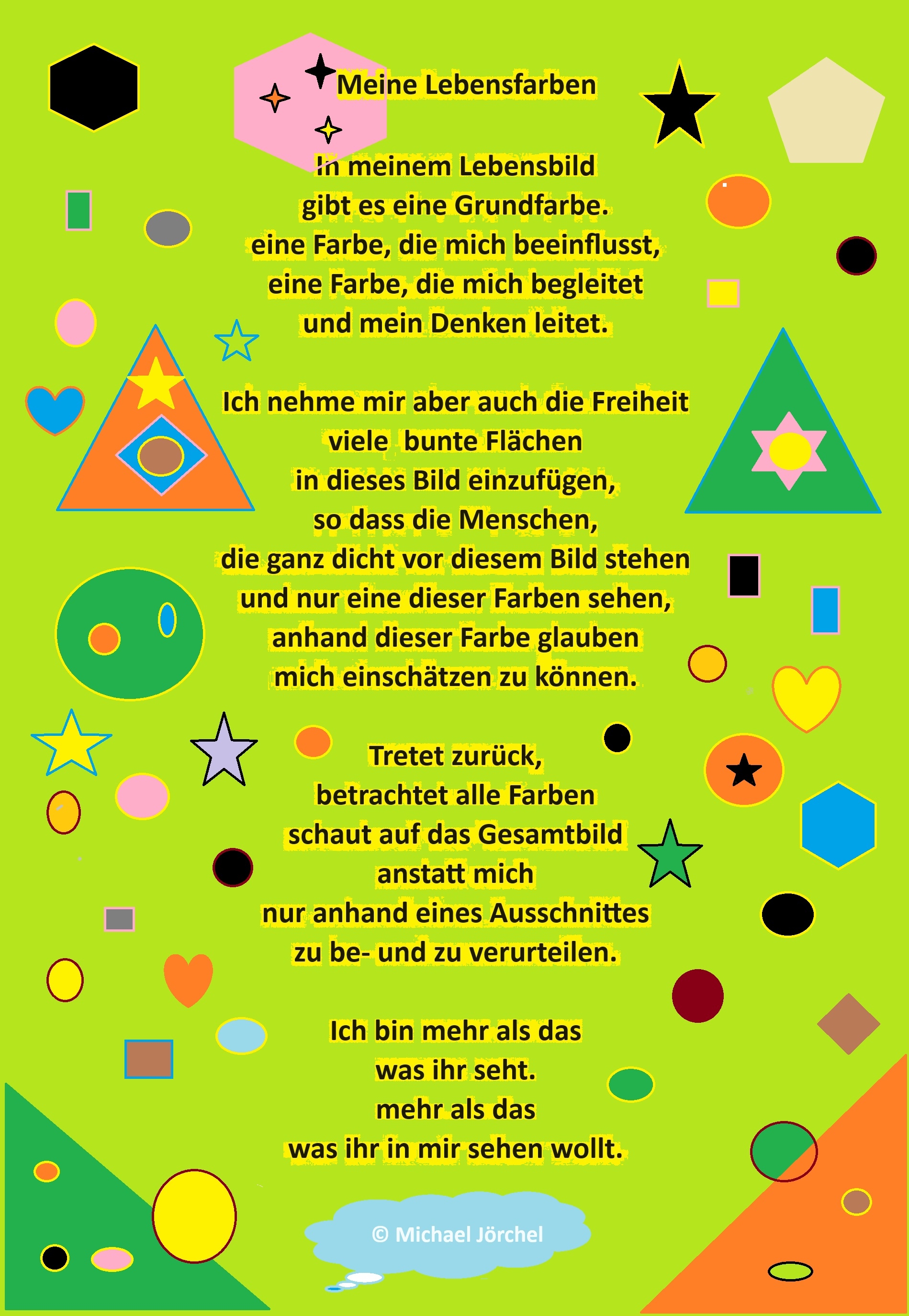 Bildgedicht: Meine Lebensfarben