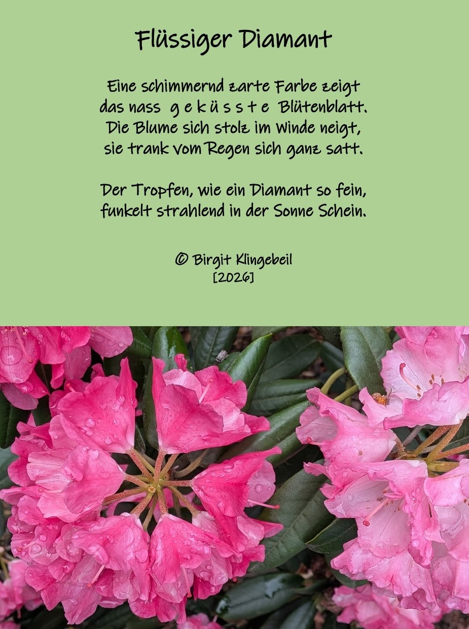 Bildgedicht: Fl&uuml;ssiger Diamant