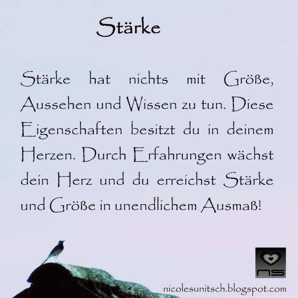 Bildgedicht: Stärke