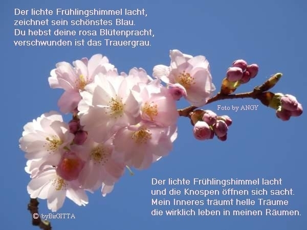 Bildgedicht: Frühlingshimmel