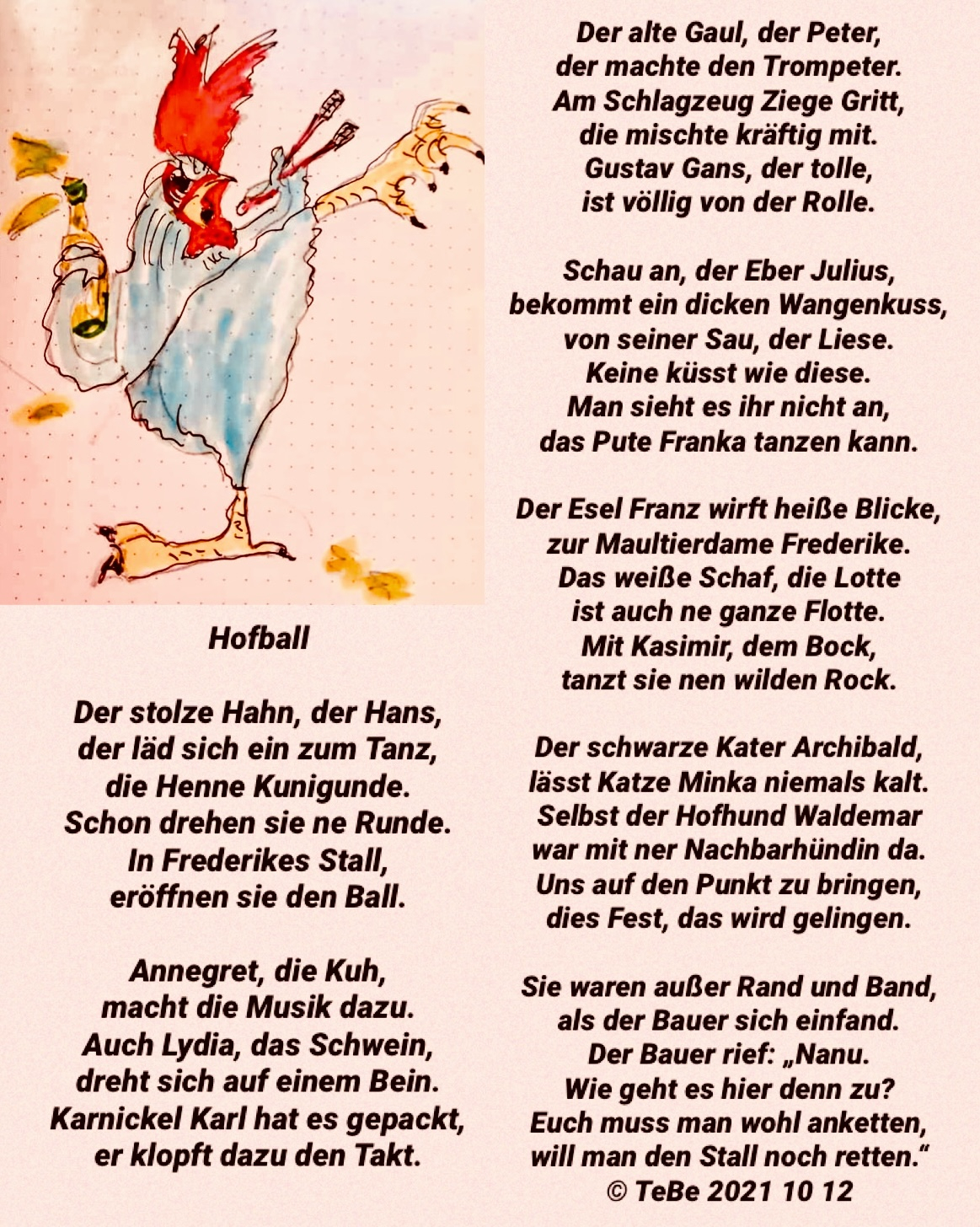 Bildgedicht: Hofball