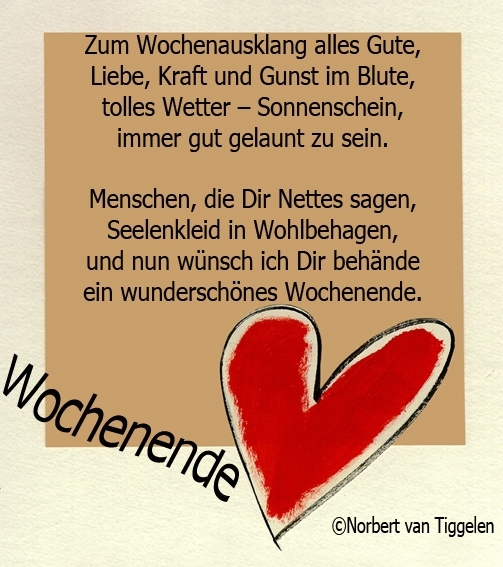 Bildgedicht: Wochenende