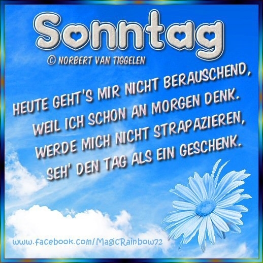 Bildgedicht: Sonntag