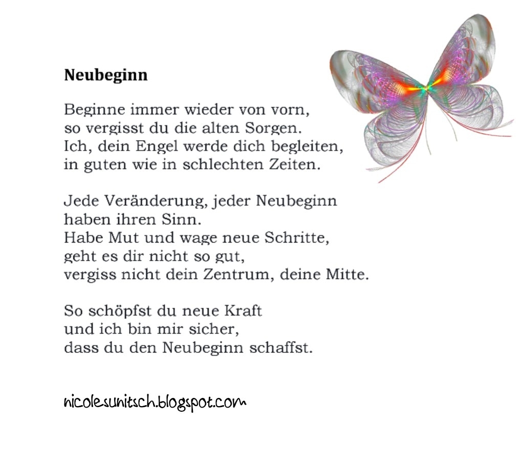 Bildgedicht: Neubeginn