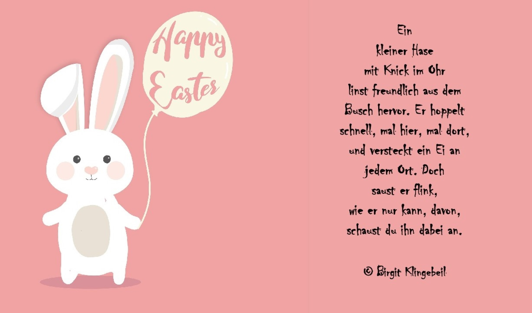 Bildgedicht: Hoppelpost