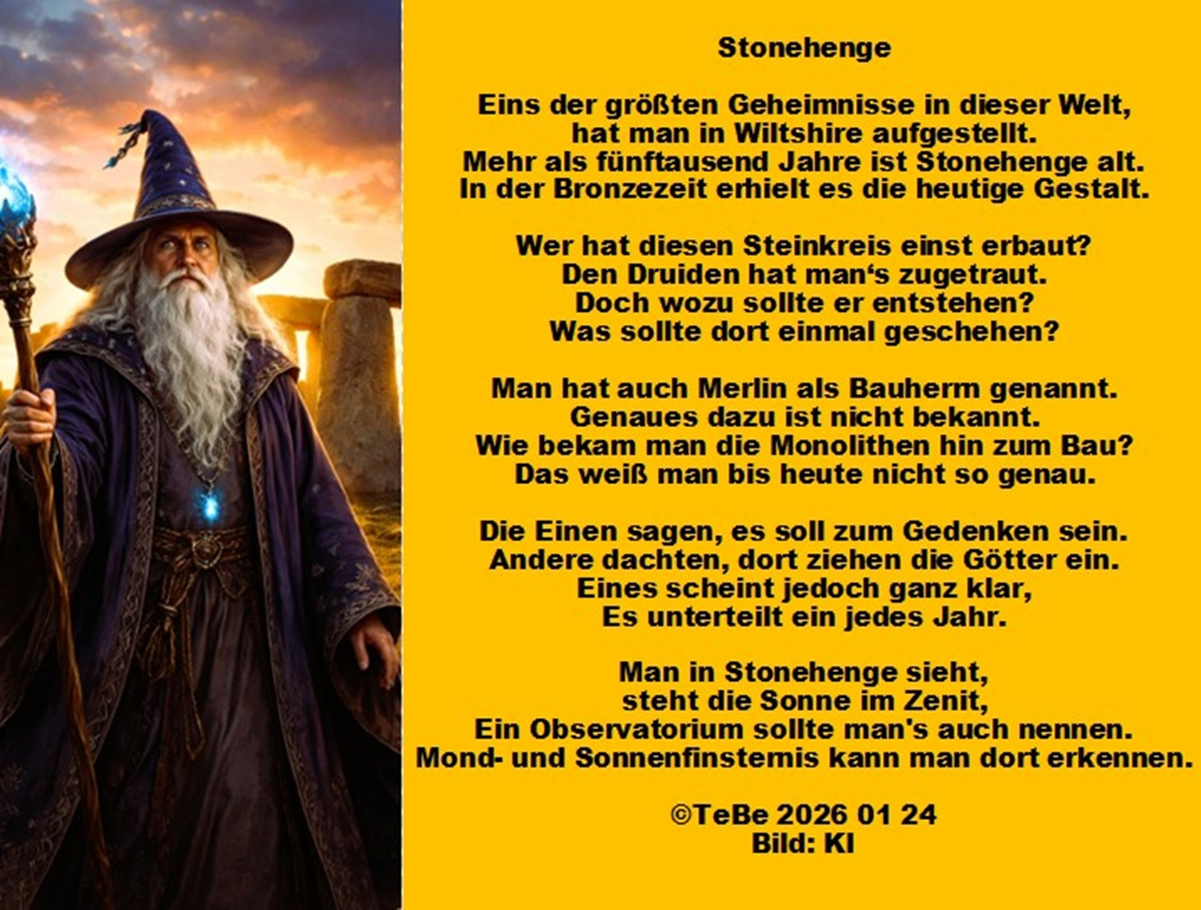 Bildgedicht: Stonehenge