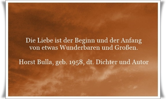 Bildgedicht: Die Liebe ist der Beginn und der Anfang