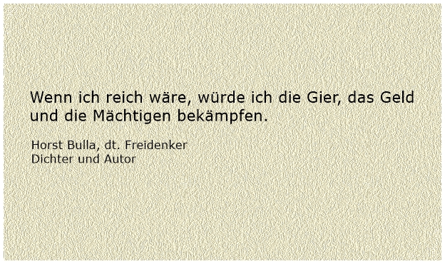 Bildgedicht: Wenn ich reich wäre