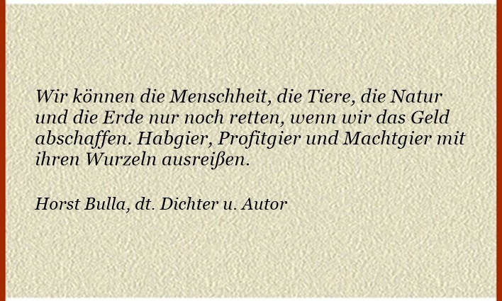 Bildgedicht: Die Rettung von Mensch, Tier, Natur und Erde (1)