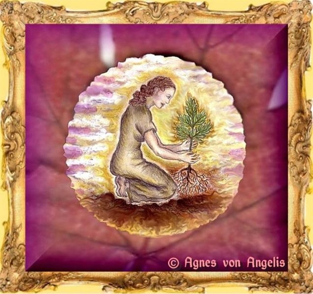 Bildgedicht: Icon of Goddess Ceres the tree planter