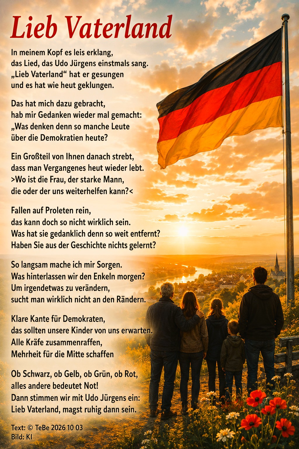 Bildgedicht: Lieb Vaterland