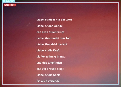 Bildgedicht: Liebe