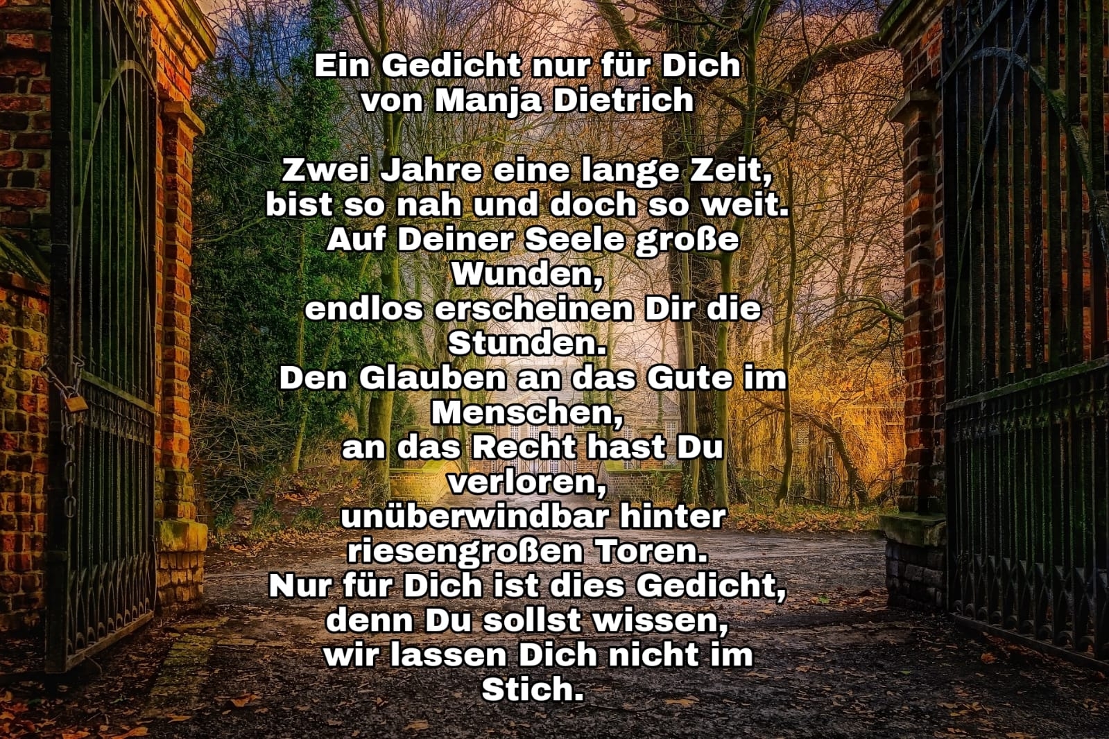 Bildgedicht: Ein Gedicht nur für Dich 