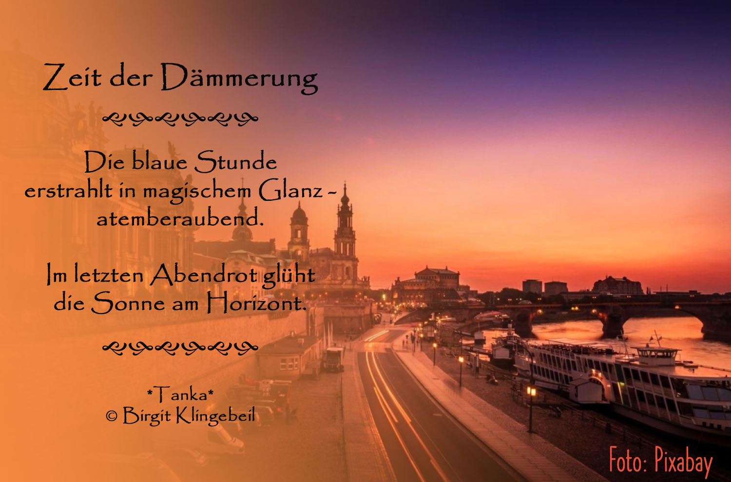 Bildgedicht: Zeit der D&auml;mmerung