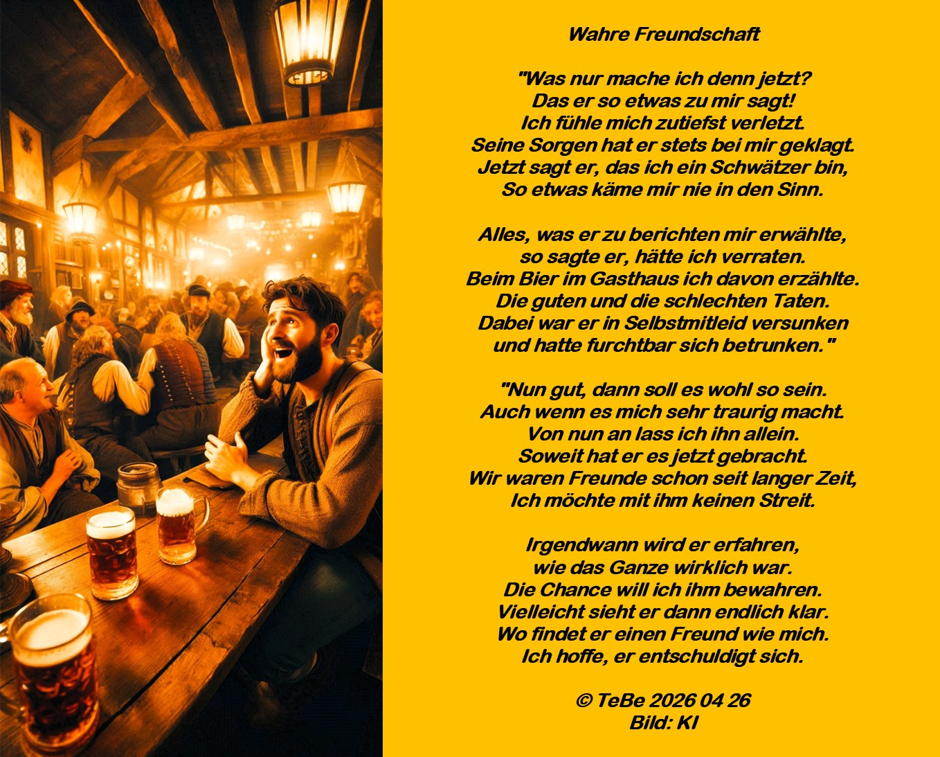 Bildgedicht: Wahre Freundschaft