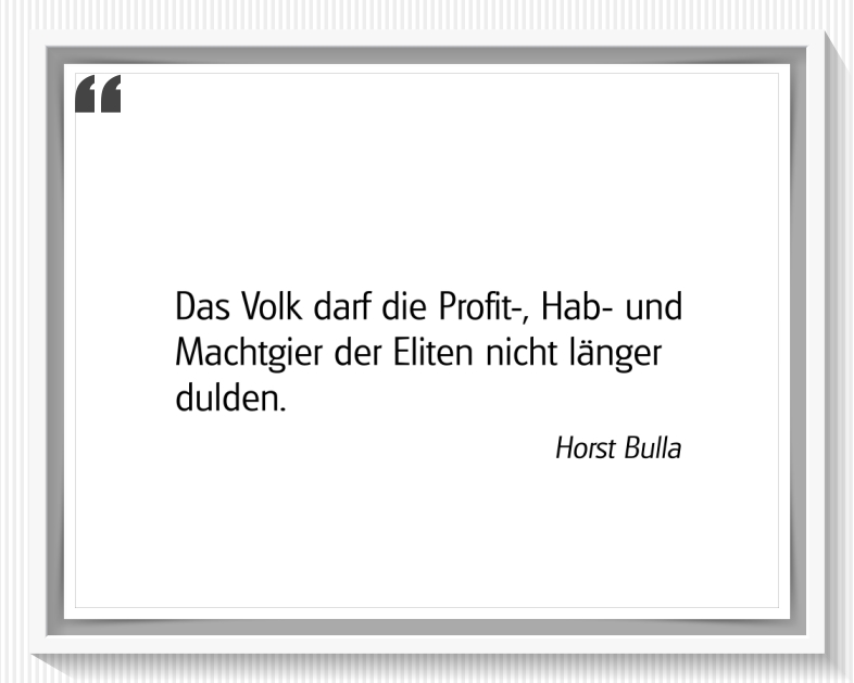 Bildgedicht: Habgier, Profitgier und Machtgier