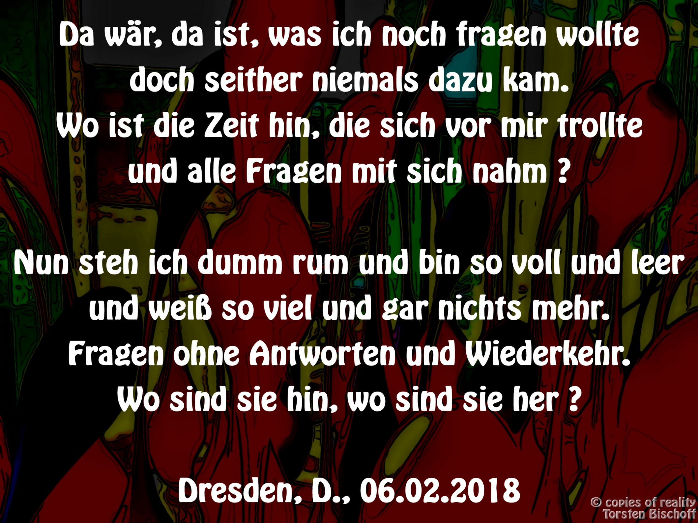 Bildgedicht: Wo ist die Zeit