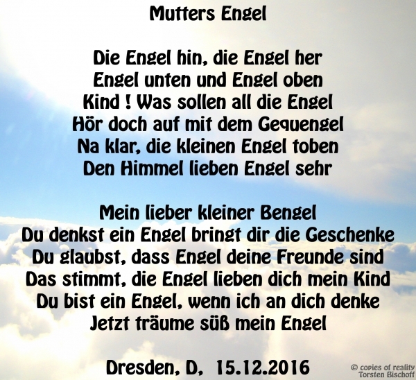 Bildgedicht: Mutters Engel