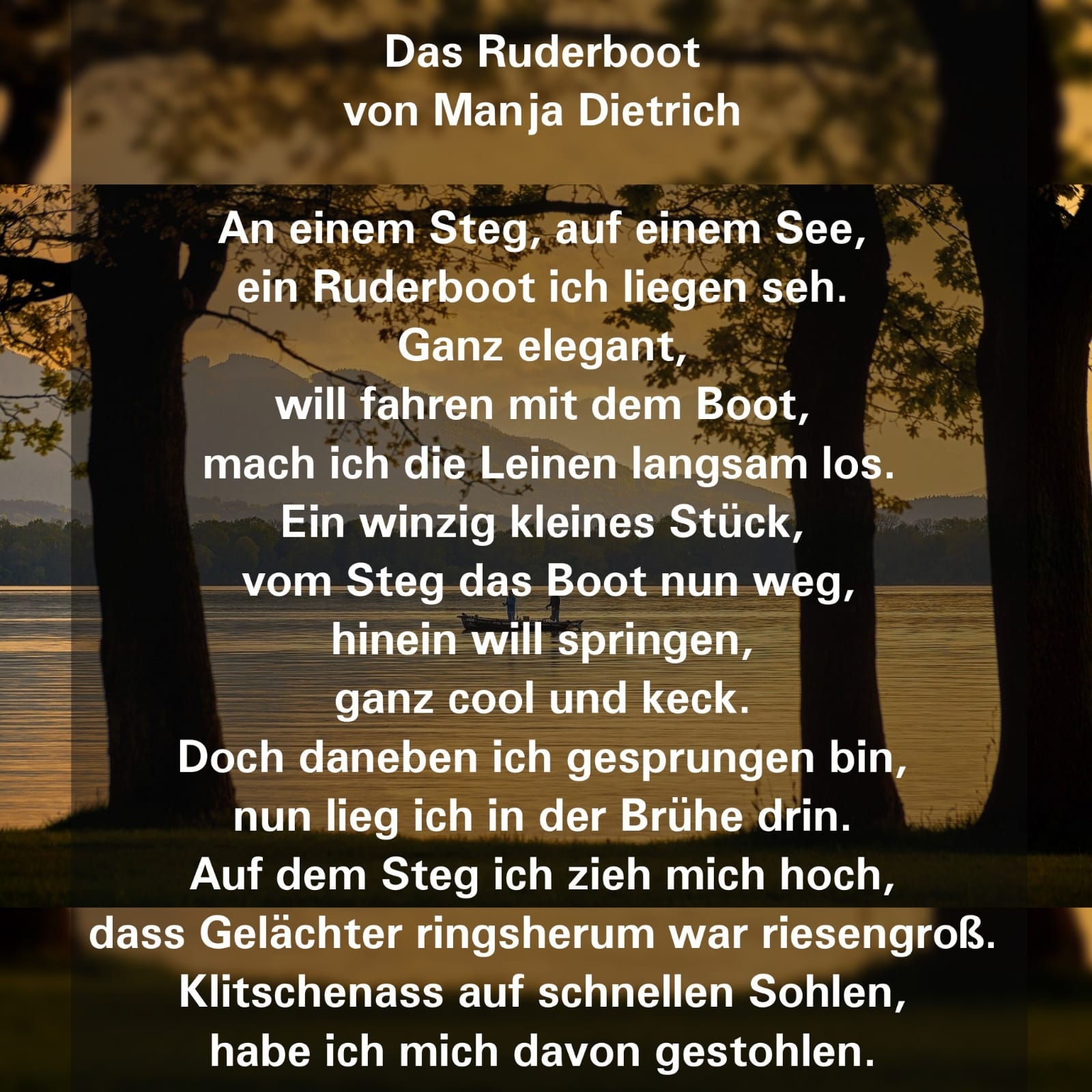 Bildgedicht: Das Ruderboot 