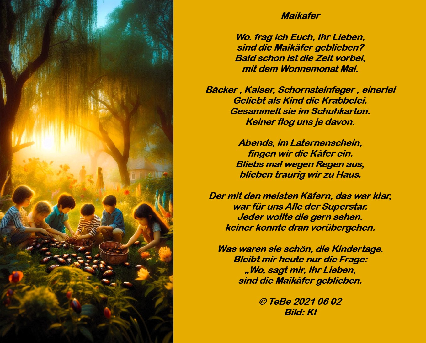 Bildgedicht: Maik&auml;fer