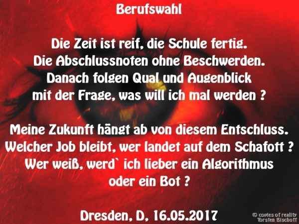 Bildgedicht: Berufswahl