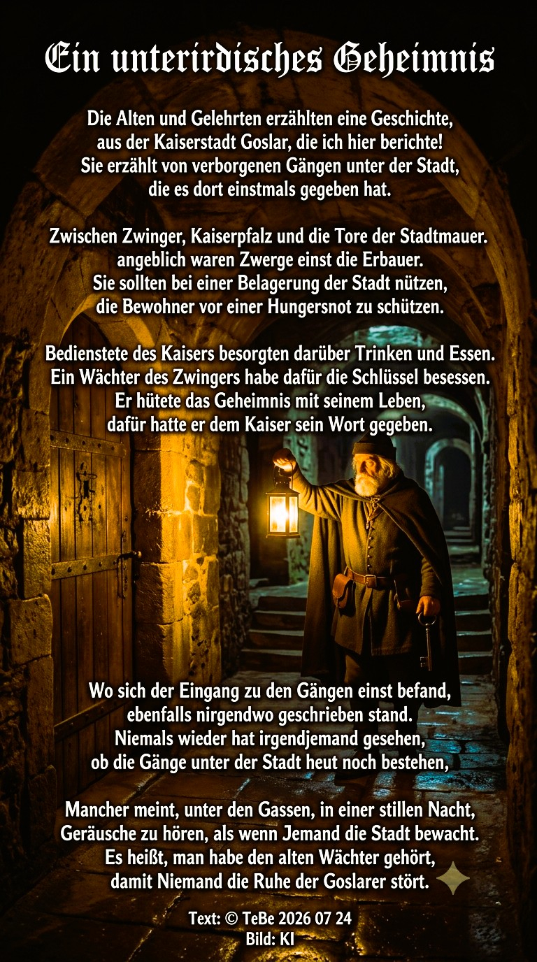Bildgedicht: Ein unterirdisches Geheimnis